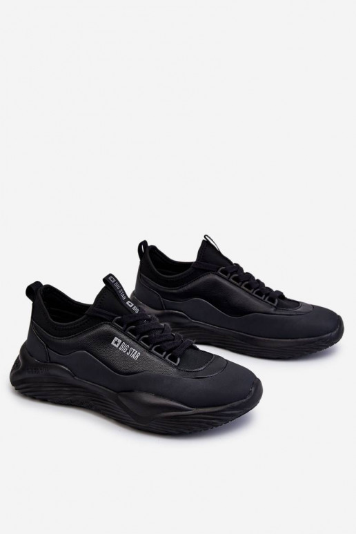 Baskets modèle chaussures Memory Foam System Big Star couleur noir