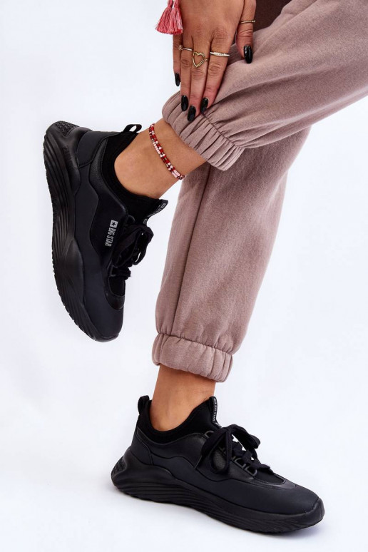 Baskets modèle chaussures Memory Foam System Big Star couleur noir