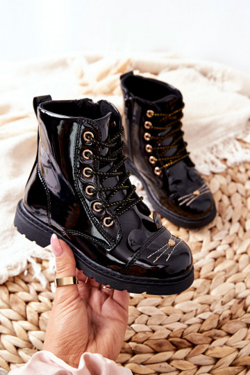 Bottes noires pour enfants