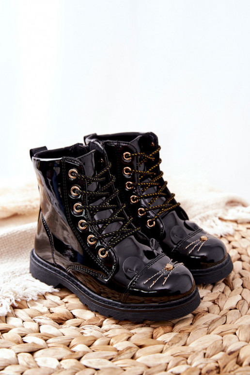 Bottes noires pour enfants