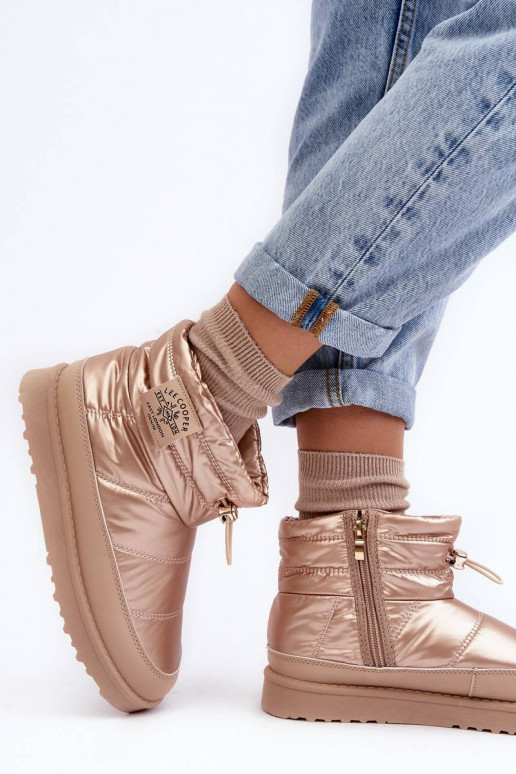 Bottes de neige chaudes Lee Cooper beige