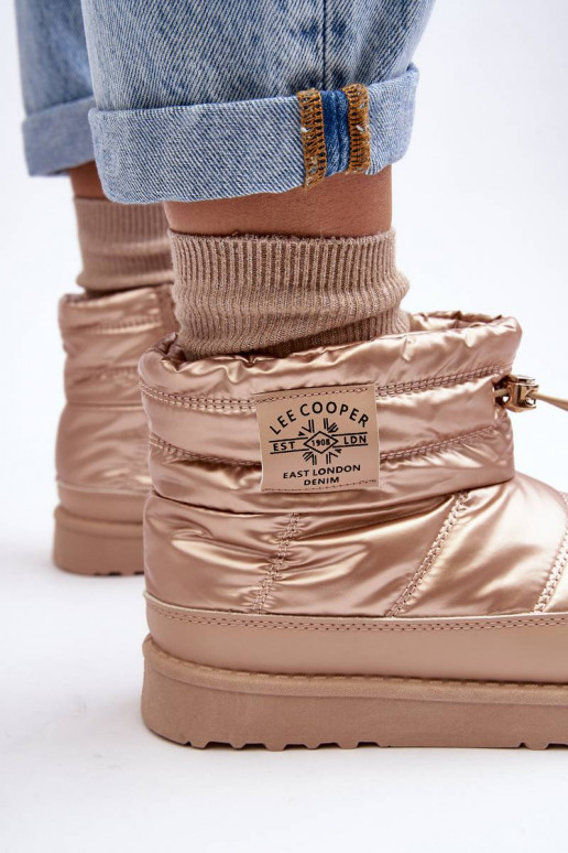 Bottes de neige chaudes Lee Cooper beige