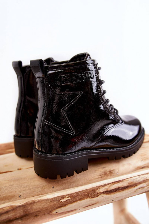 Bottes chauffantes enfant effet vernis Big Star couleur noir