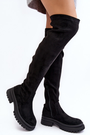 Overknee-Stiefel mit...