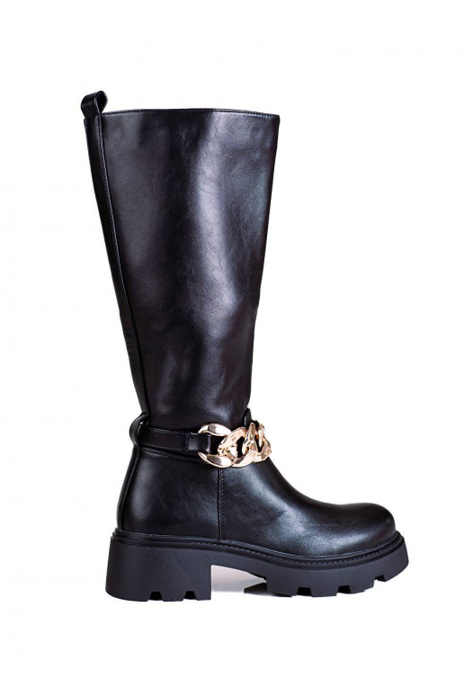 Shelovet Stiefeletten mit Kette Shelovet Stiefeletten mit Kette