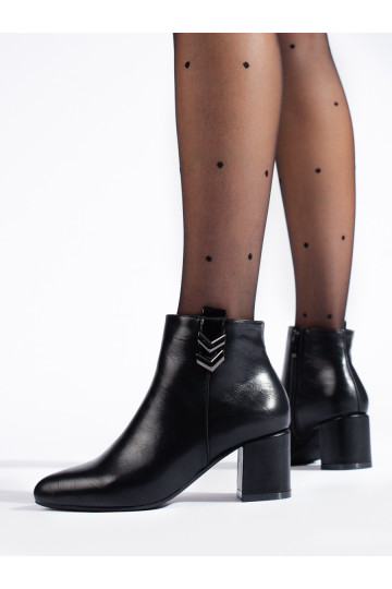 Elegante Schuhe mit Absatz in schwarzer Farbe 2