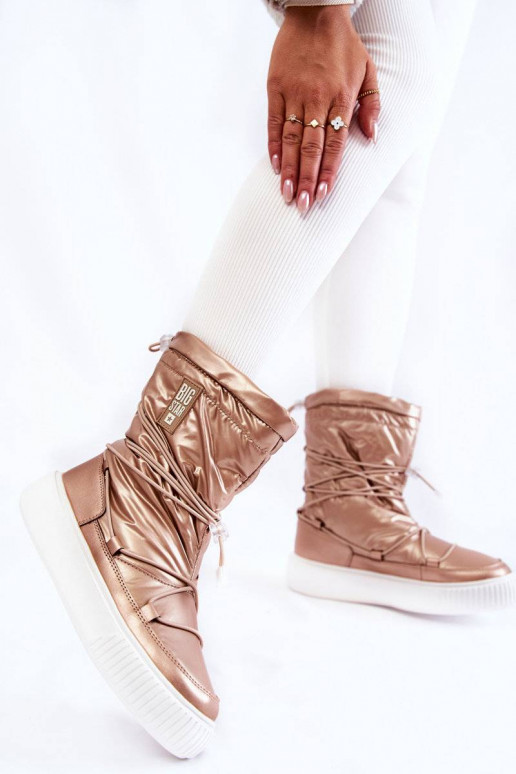 Beheizte Schneestiefel Big Star beige Beheizte Schneestiefel Big Star beige