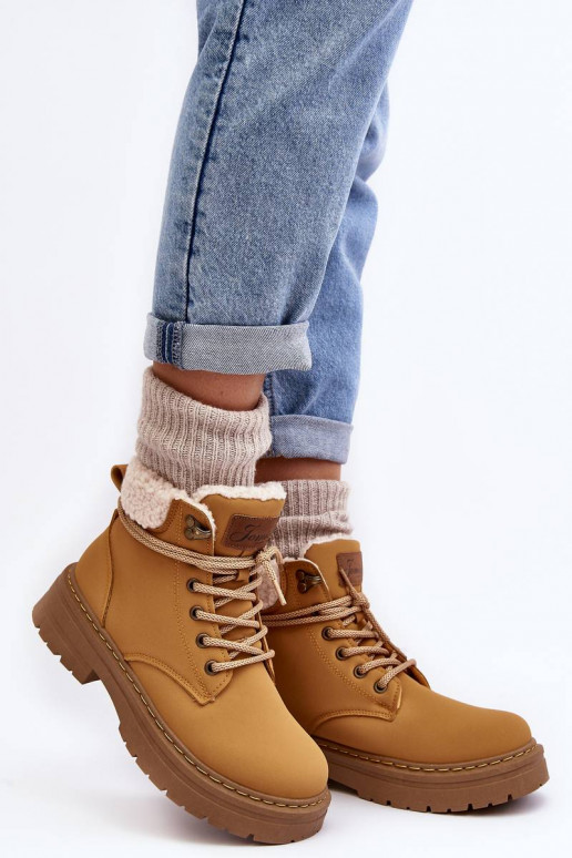Stiefel mit Aufwärmfunktion in brauner Farbe Lynnvia