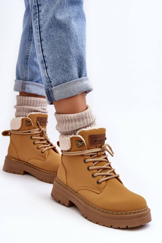 Bottes avec échauffement de couleur marron Lynnvia