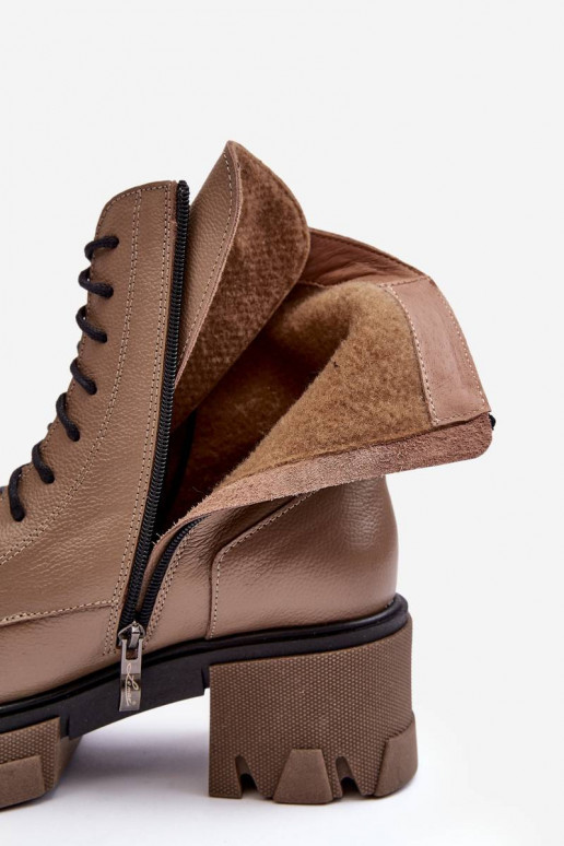 Beheizte Stiefel braun Farbe Rehin