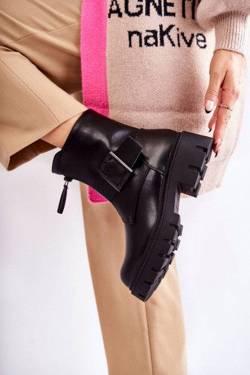 Bottes chaudes avec fermetures éclair en noir Torey 2