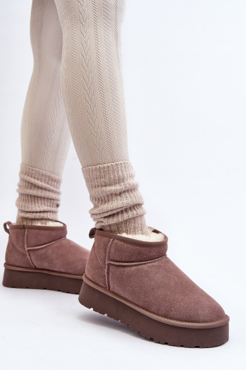 Boots de neige en daim...