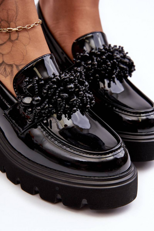 Dames lakleren schoenen met... Dames lakleren schoenen met...