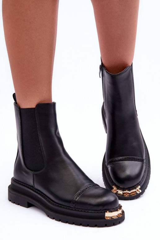 Bottines pour femmes de couleur noire... Bottines pour femmes de couleur noire...