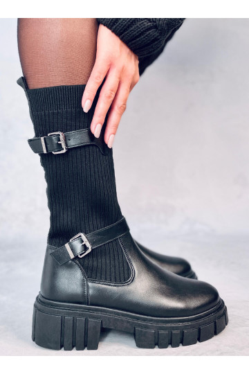 Bottes longues de couleur noire RHEA NOIR