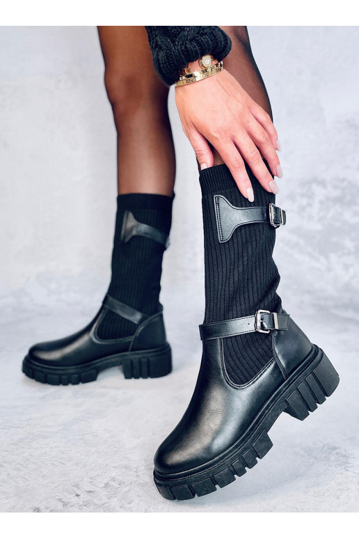 Bottes longues de couleur noire RHEA NOIR