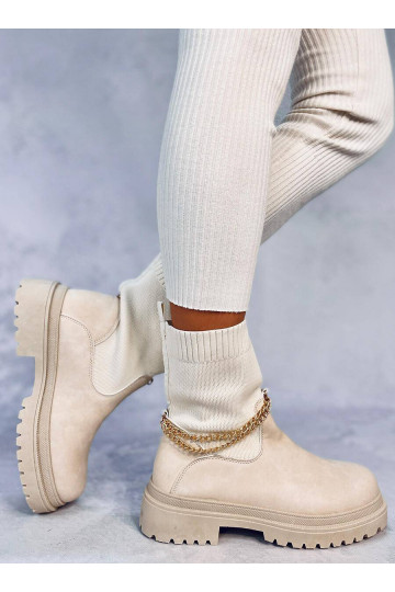 Chaussures à tige élastique JESSE BEIGE beige