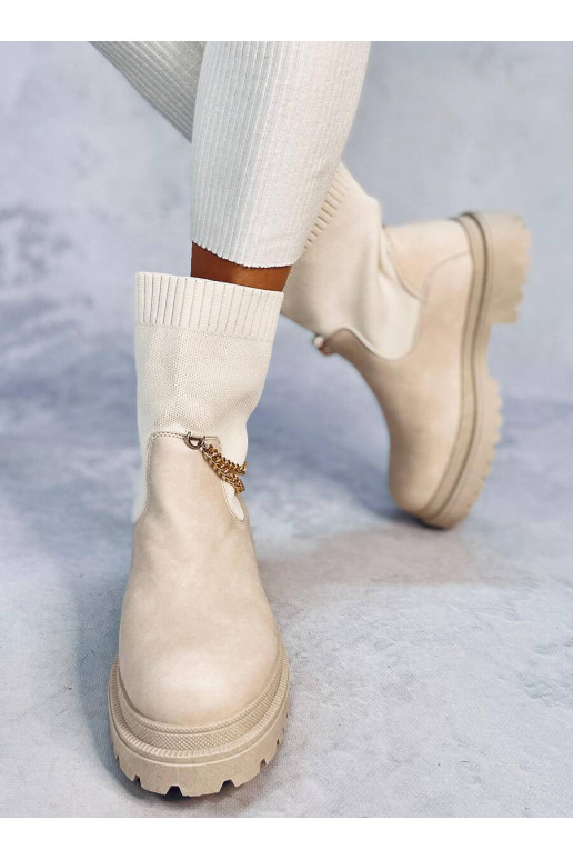 Beige JESSE BEIGE elastische...