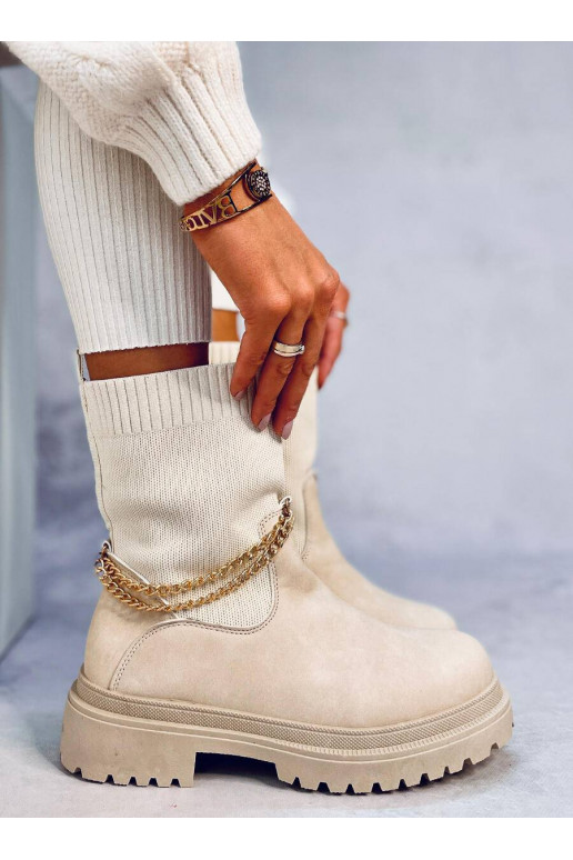 Chaussures à tige élastique JESSE BEIGE beige