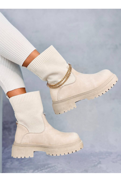 Chaussures à tige élastique JESSE BEIGE beige