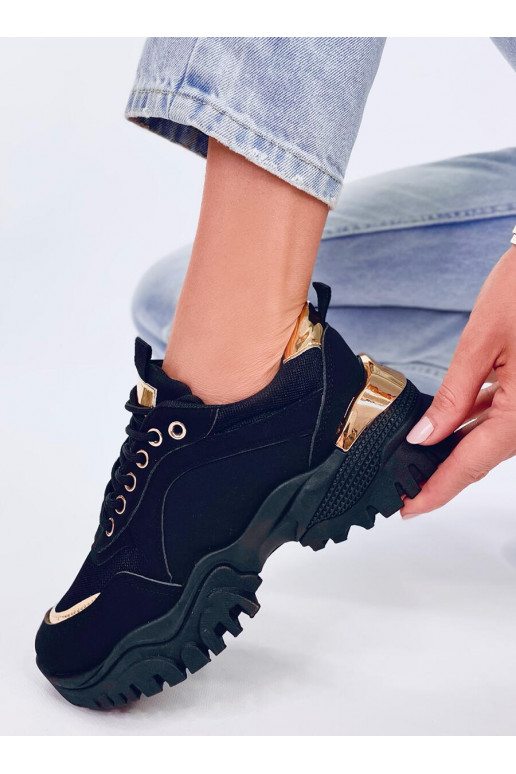 Chaussures de style sportif de couleur noire FLEIS BLACK