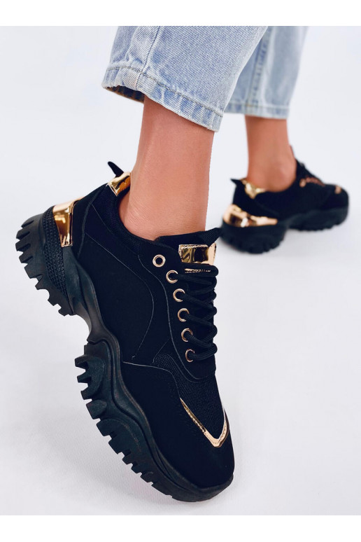 Chaussures de style sportif de couleur noire FLEIS BLACK