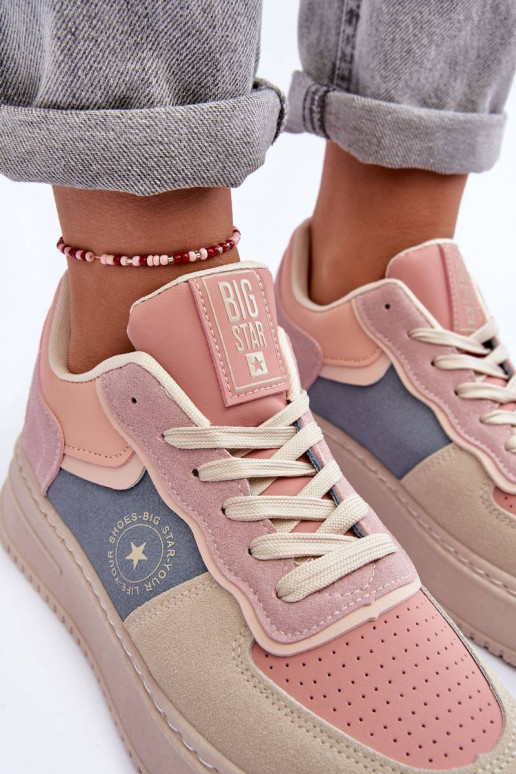 Sportschoenen Big Star roze-zandkleur Sportschoenen Big Star roze-zandkleur