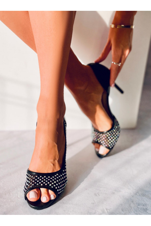 Chaussures à talons VERRE NOIR