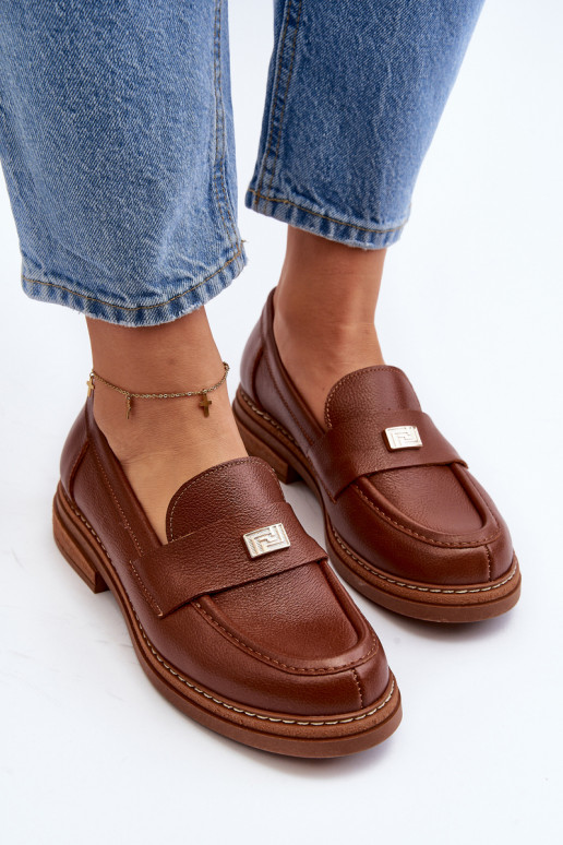 Mocassins marron pour femme