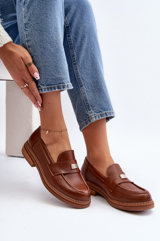 Mocassins marron pour femme