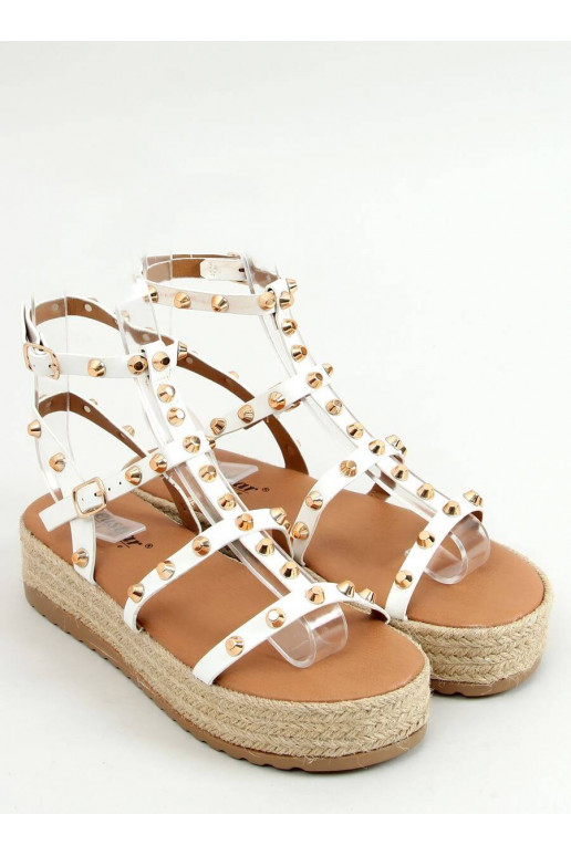 Sandalen met klinknagels ALIZE WIT