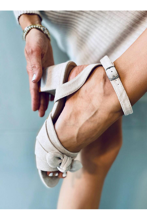 Sandales élégantes à talons hauts GISELLE BEIGE
