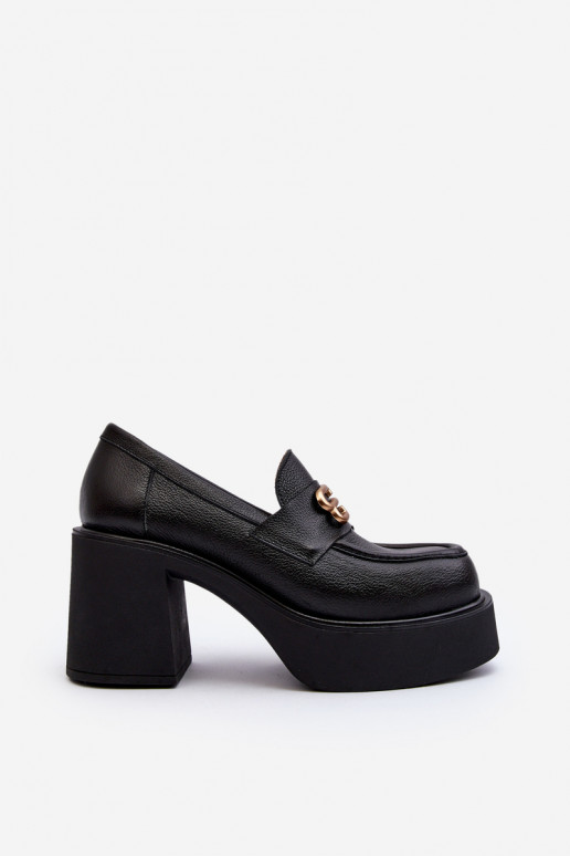 Bottines à talons couleur noire Zazoo
