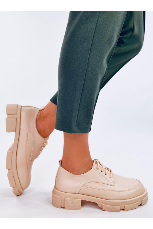 Mocassins met verhoogde zool UNNA BEIGE