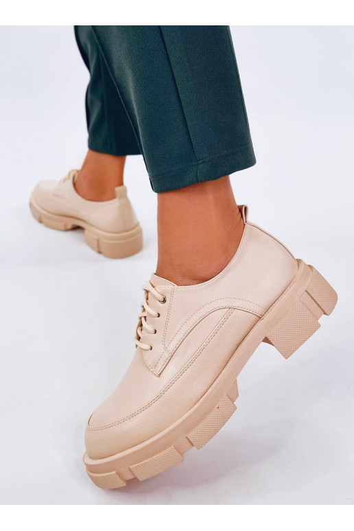 Mocassins à semelle surélevée UNNA BEIGE