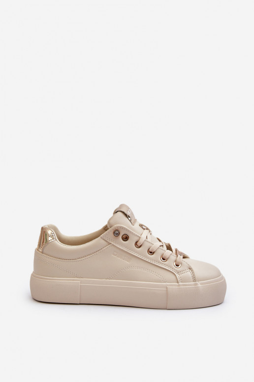 Baskets modèle chaussures Big Star beige