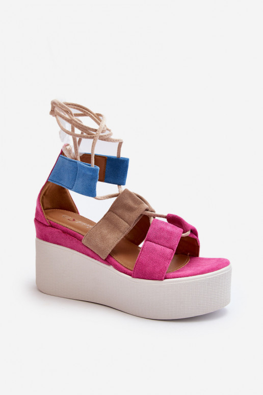 Damensandalen mit Riemen in rosa... Damensandalen mit Riemen in rosa...