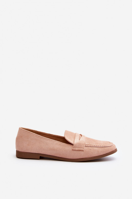 Klassiek model mocassins in roze... Klassiek model mocassins in roze...
