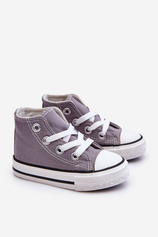 Chaussures à semelles pour enfants, grises Filemon