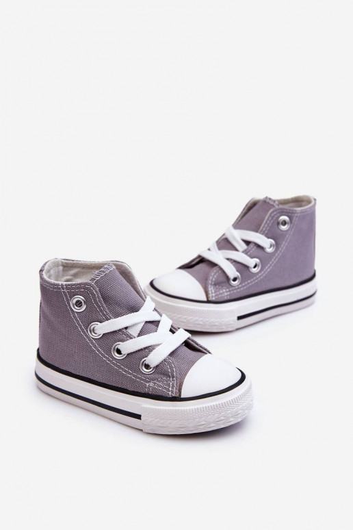 Chaussures à semelles pour enfants, grises Filemon
