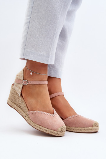 Espadrilles sandale daim rose Raylin 2