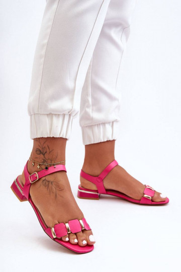 Sandales pour femmes à talons décorés couleur rose Adissa 2
