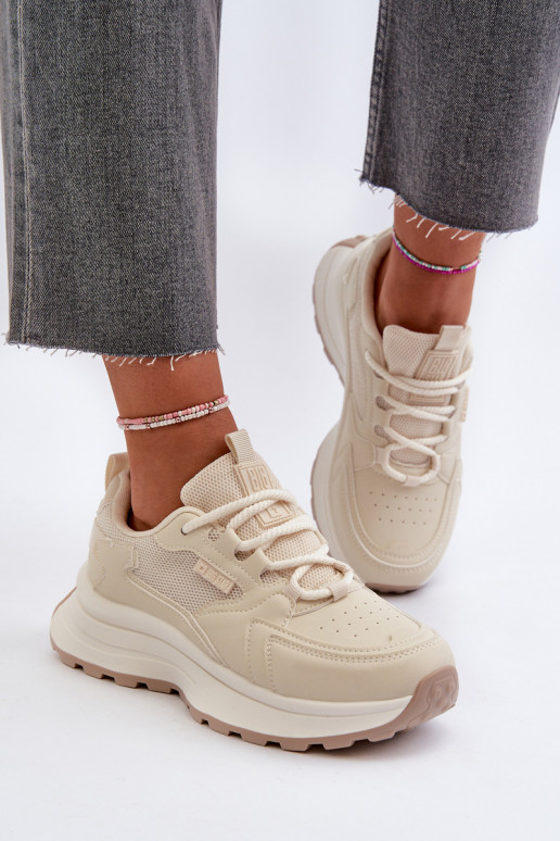 Sneakers model schoenen beige Big Star