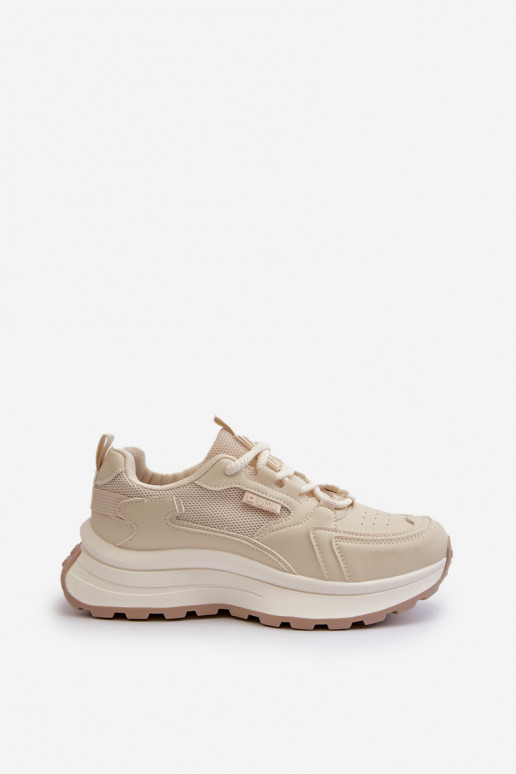 Baskets modèle chaussures beige Big Star