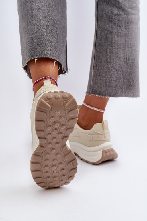 Baskets modèle chaussures beige Big Star