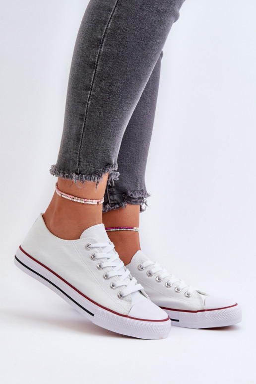 Klassiek model sneakers in witte... Klassiek model sneakers in witte...