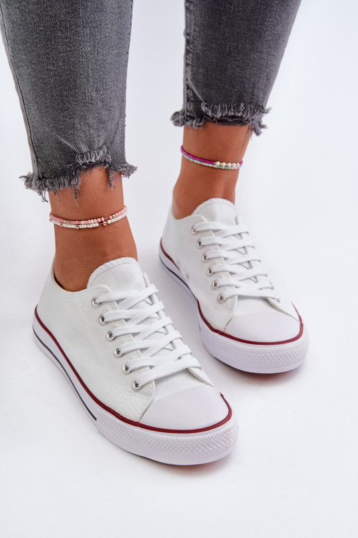 Klassiek model sneakers in witte... Klassiek model sneakers in witte...