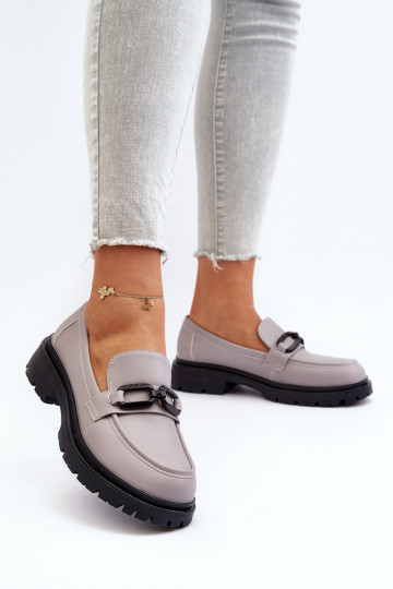 Mocassins couleur gris...