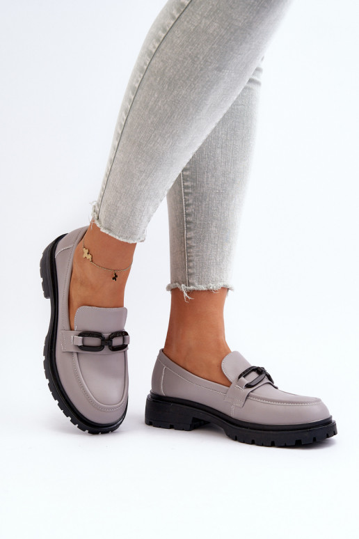 Mocassins couleur gris Imbleria Mocassins couleur gris Imbleria