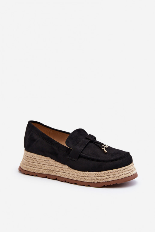 Mocassins de couleur noire Torresia